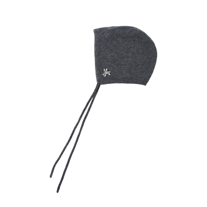 Cashmere Bonnet With Embroidery