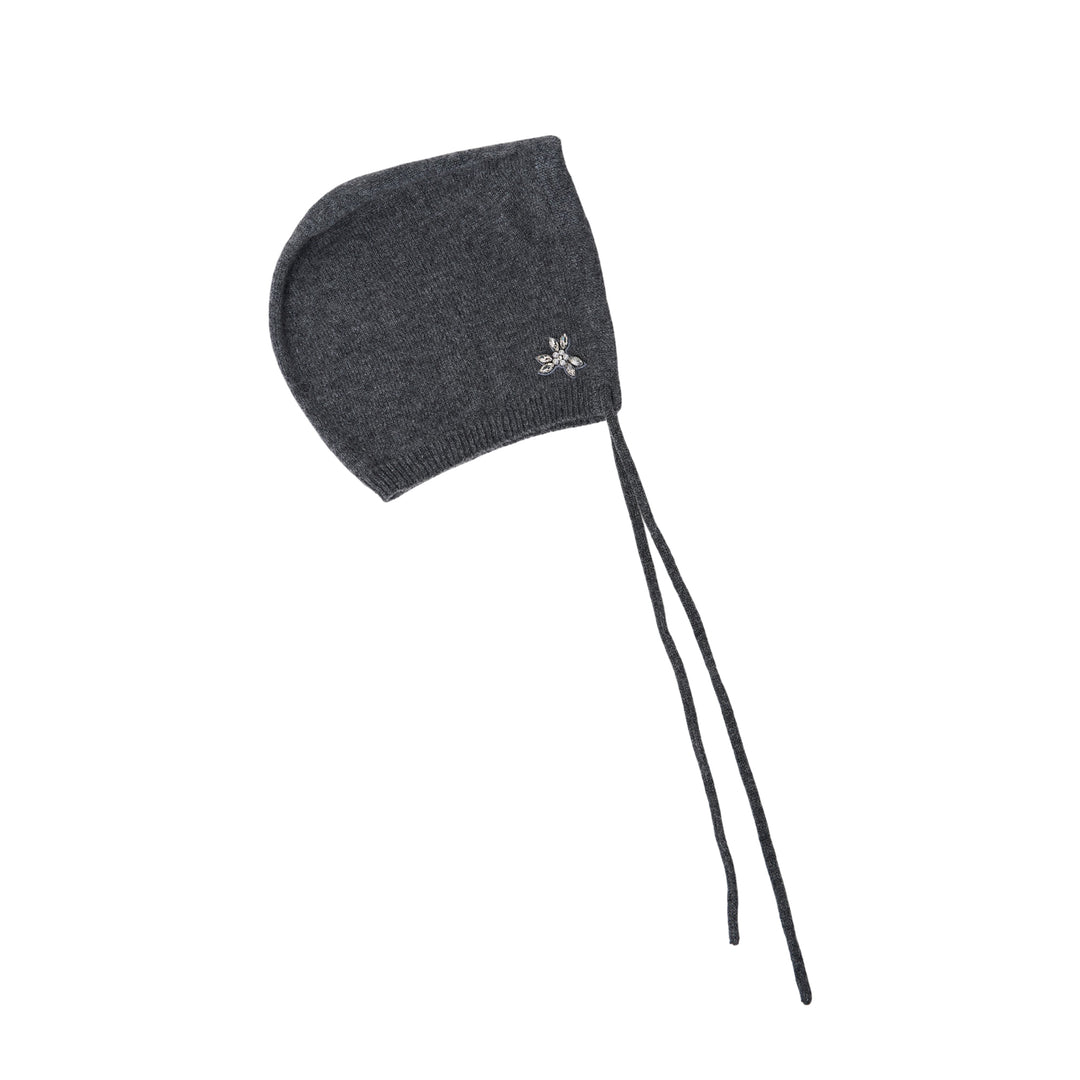 Cashmere Bonnet With Embroidery