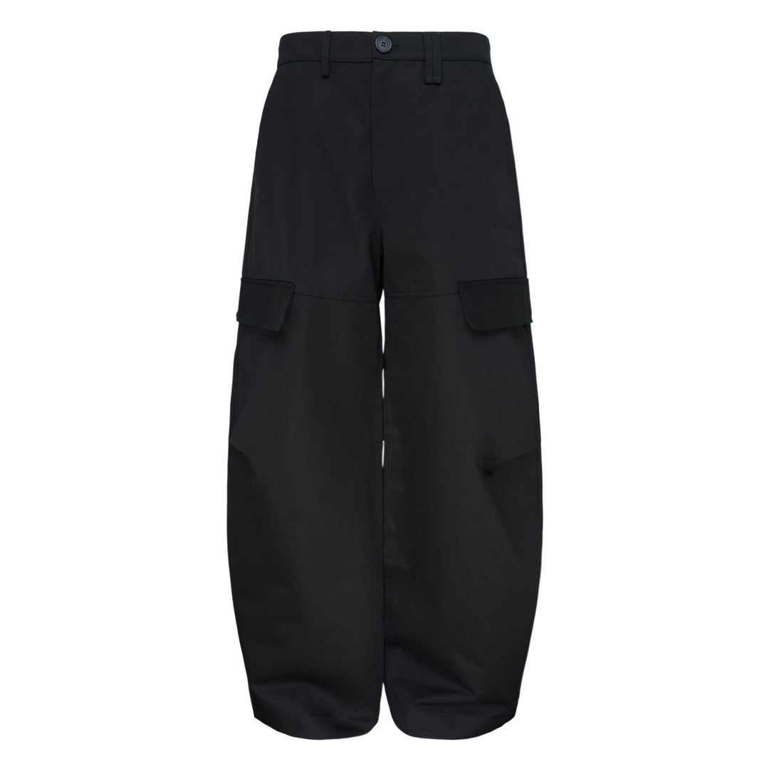 Cargo Balloon Knee Pleat Trousers