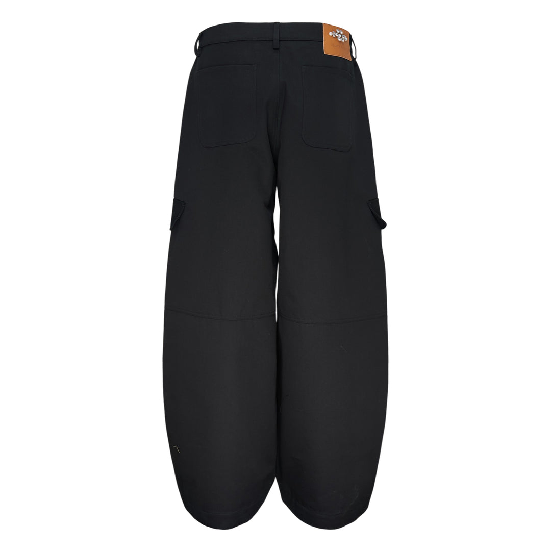 Cargo Balloon Knee Pleat Trousers