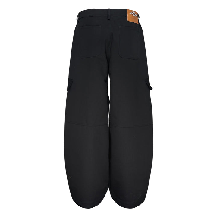 Cargo Balloon Knee Pleat Trousers