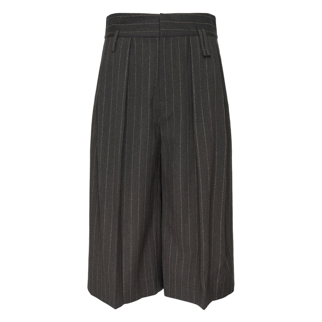 Pleated Wide Leg Shorts