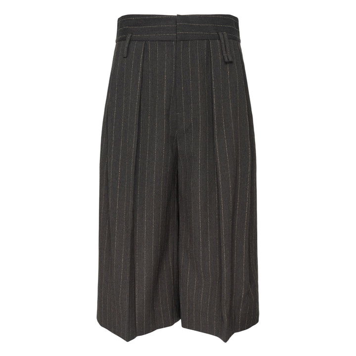 Pleated Wide Leg Shorts