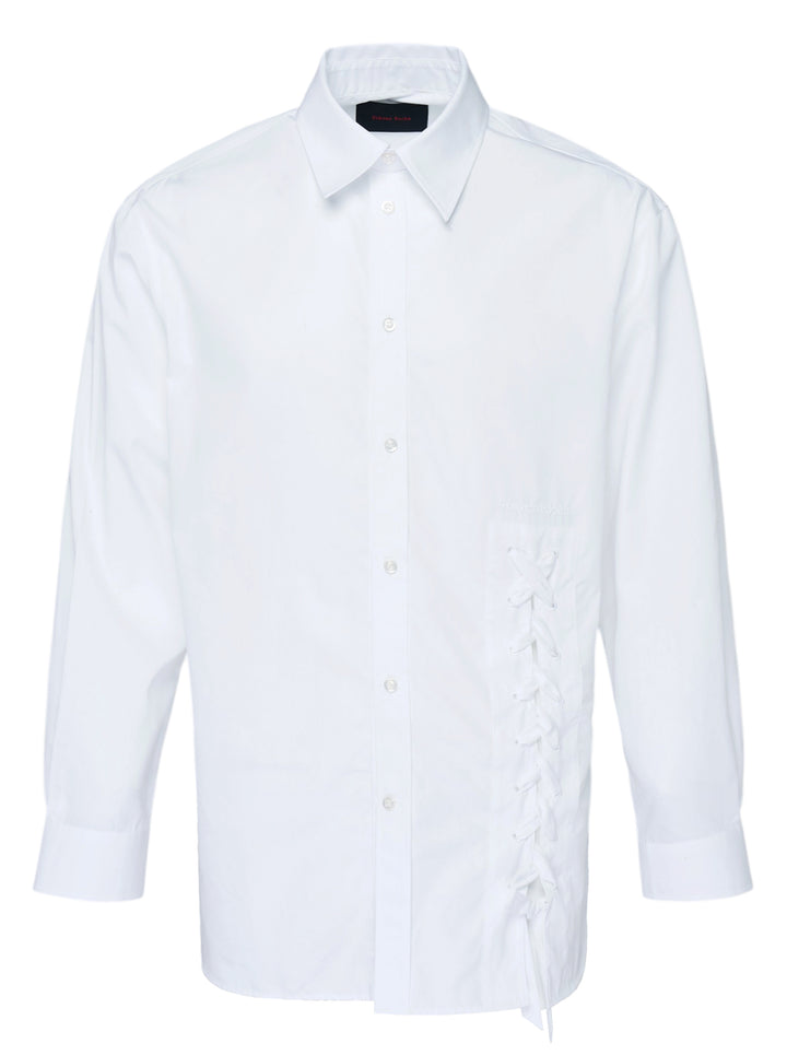 Lace Up Hem Easy Shirt