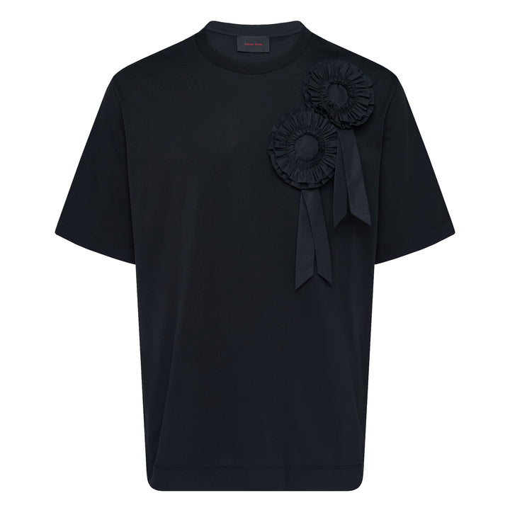 Ruffle Rosette Boxy Tee
