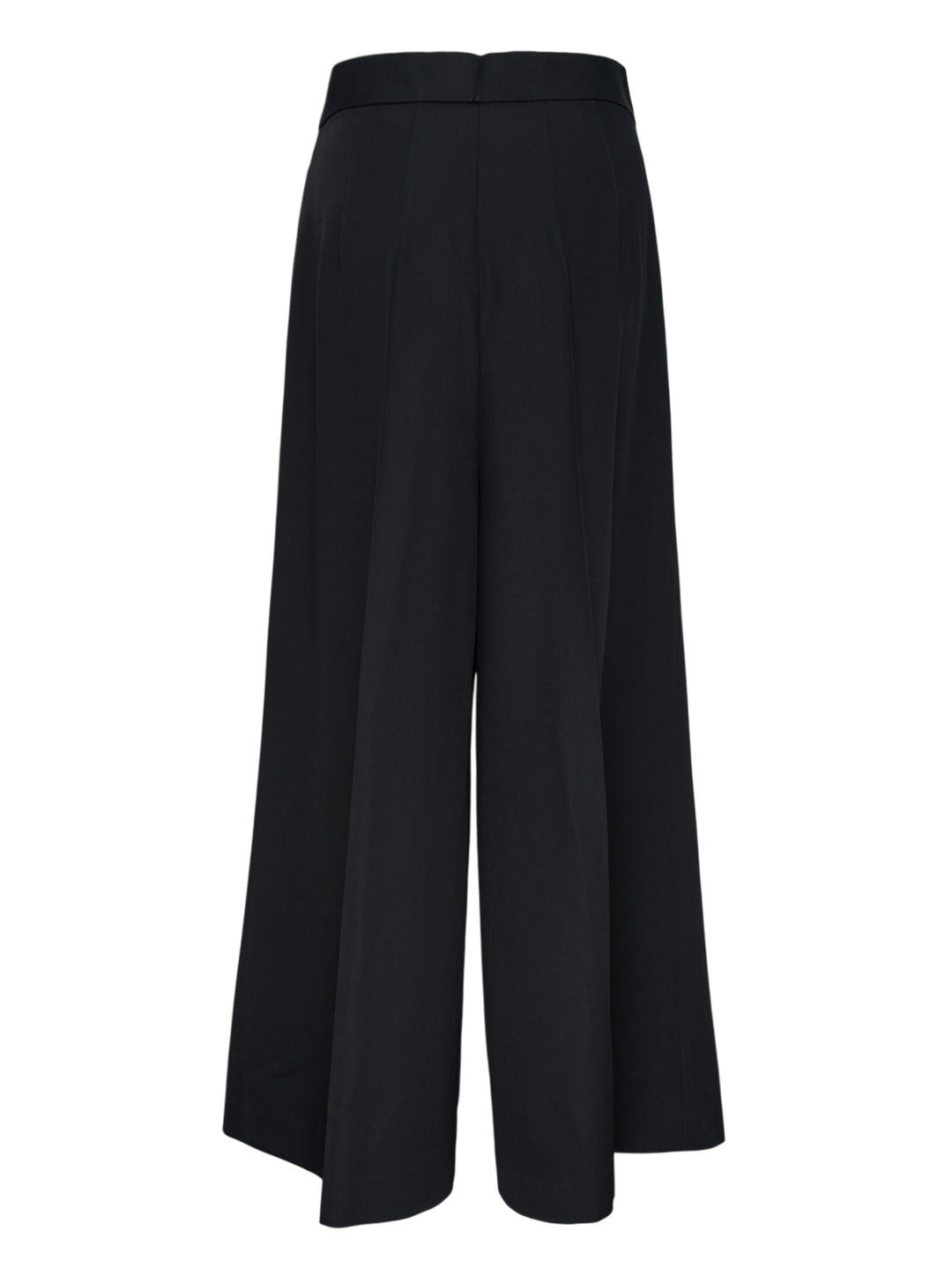 Enfold black wide-leg pleated trousers with high waistband and deep front pleats, shown flat against a white background - view 2