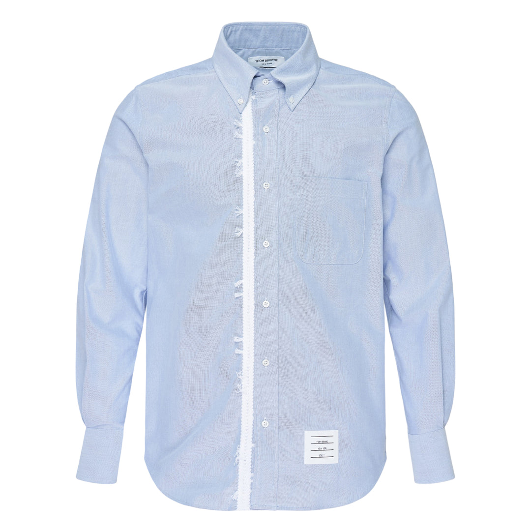 Straight Fit Long Sleeve Button-Down Shirt