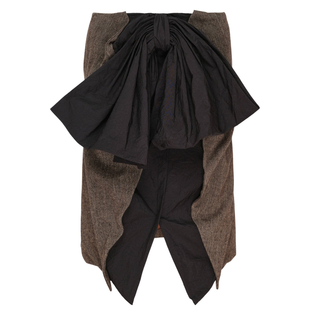 Bow Detail Draped Skirt