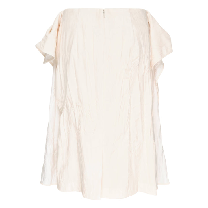 Ivory Wrinkled Wing Detail Skirt