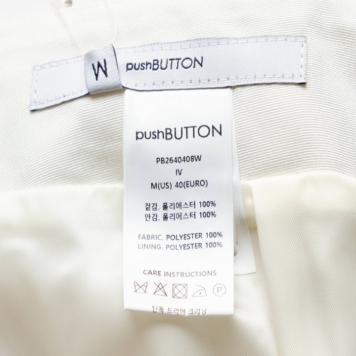 Ivory Wrinkled Wing Detail Skirt