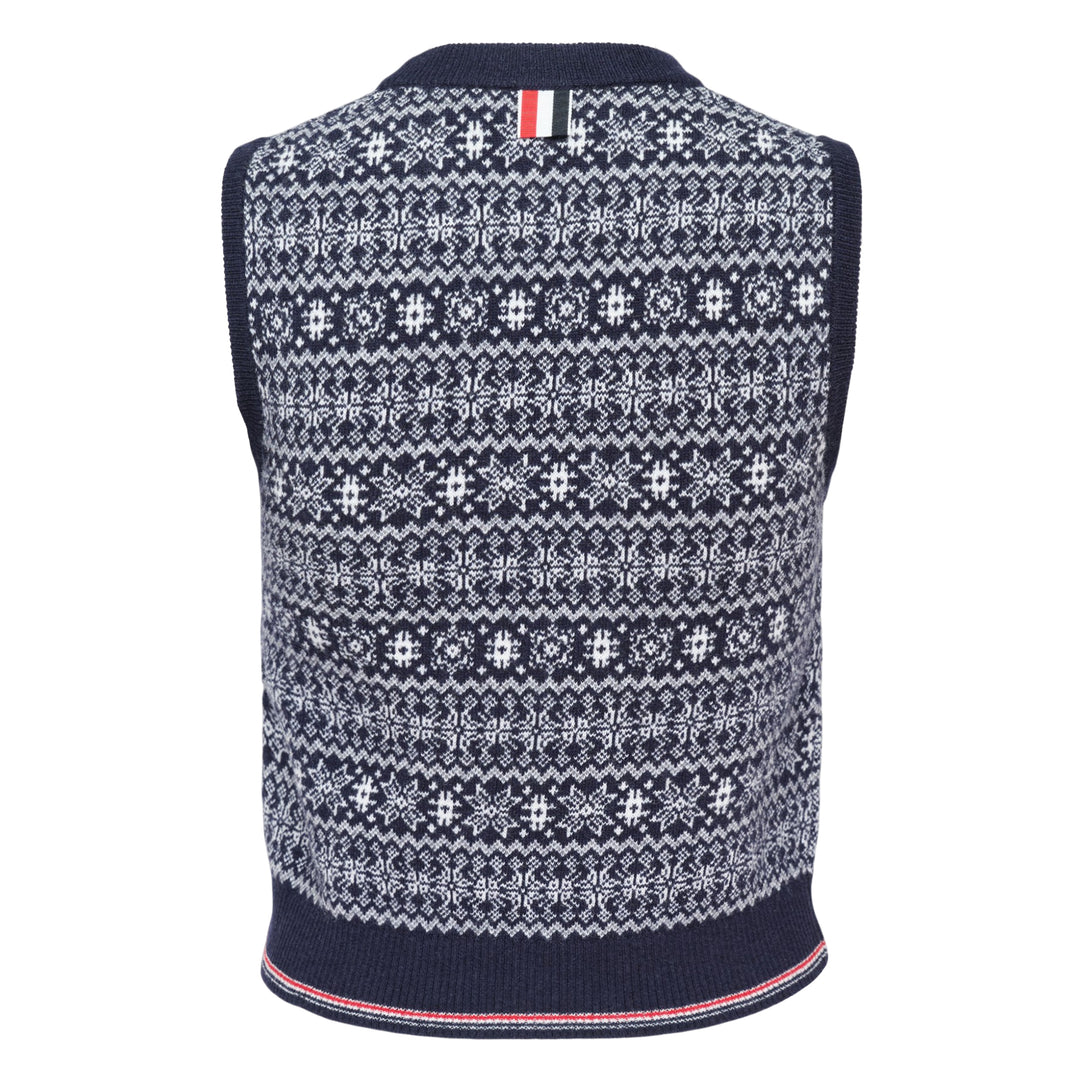 Snowflake Fair Isle Knit Vest