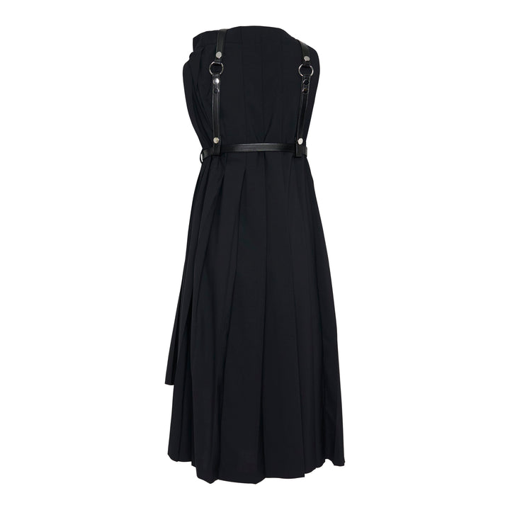 Midi Pleated Harness Dress