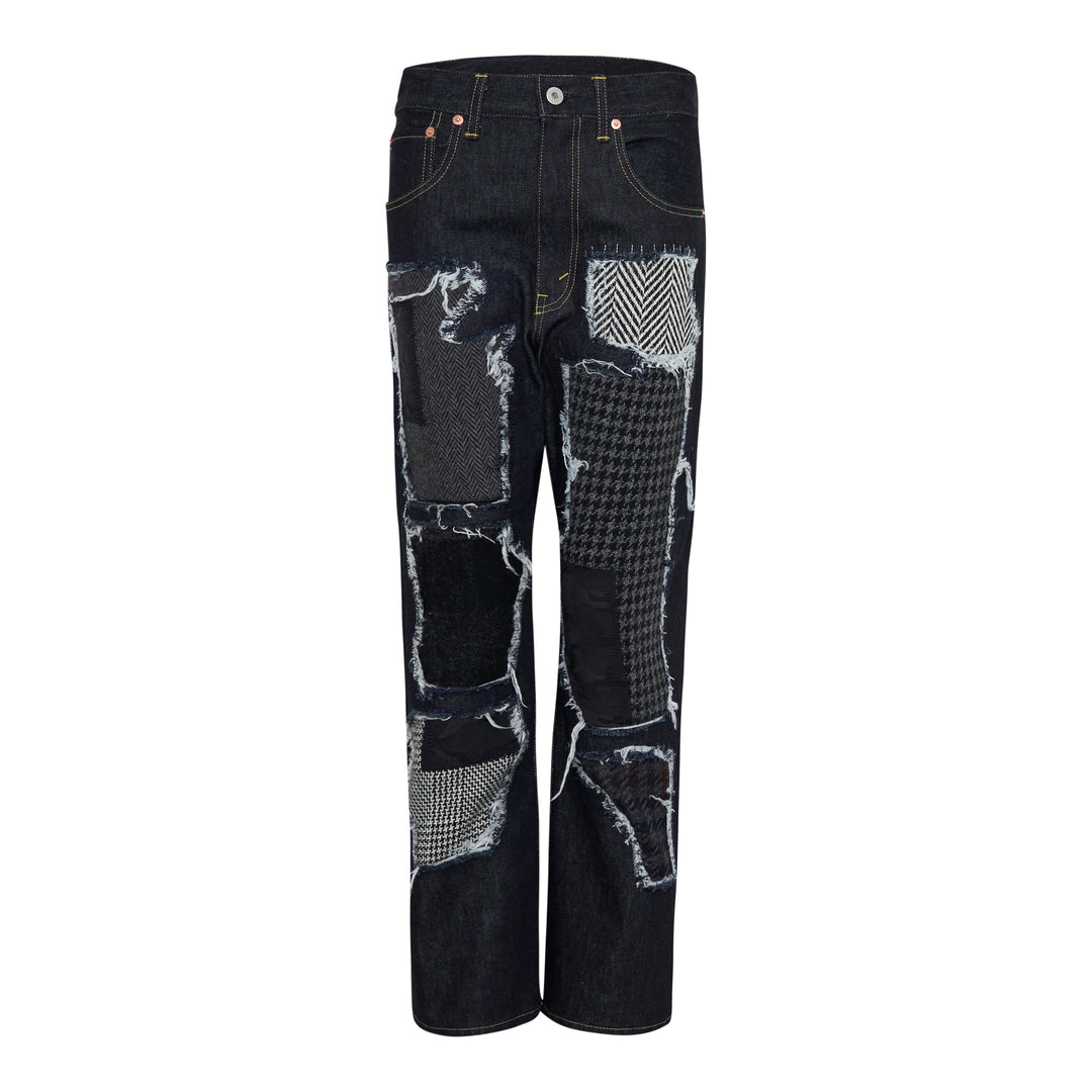 Patchwork Slim Jeans