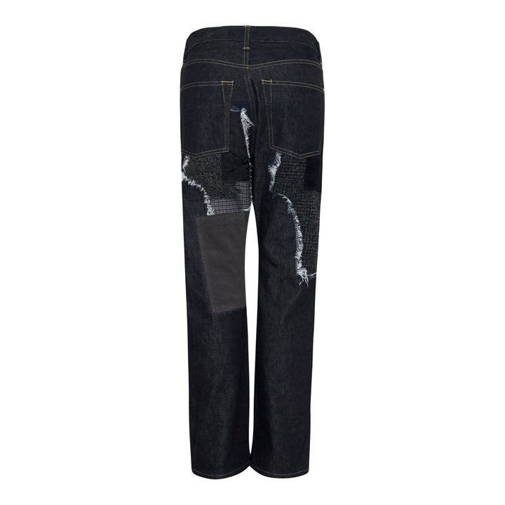 Patchwork Slim Jeans