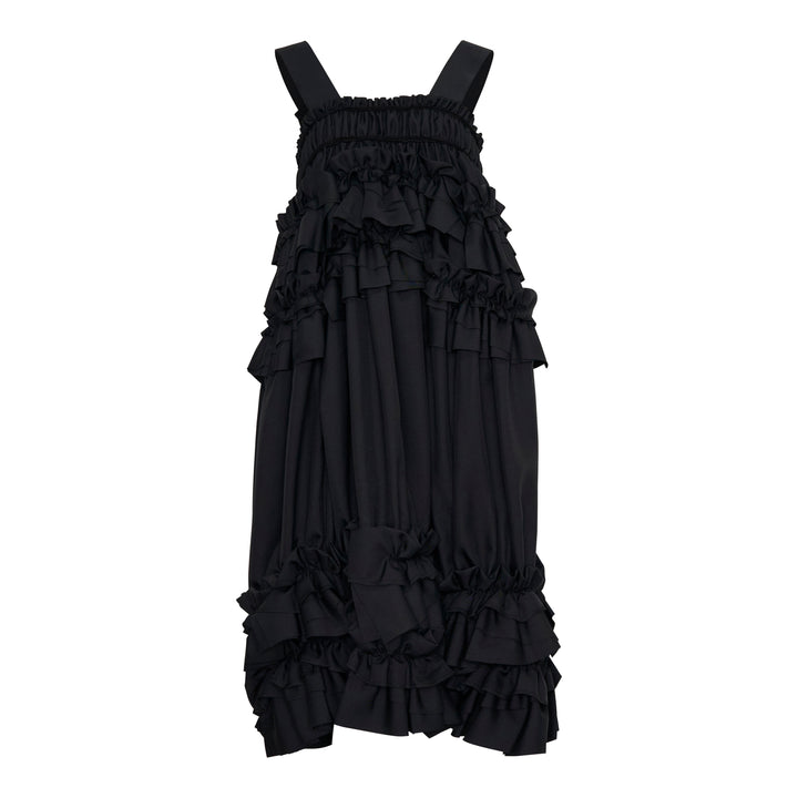 Ruffled Sleeveless Pinafore Dress