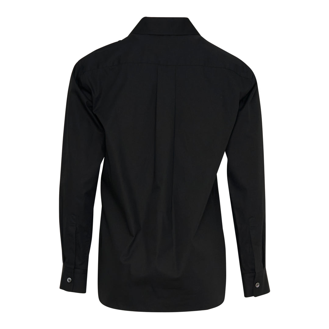 Ruffle Front Cotton Shirt