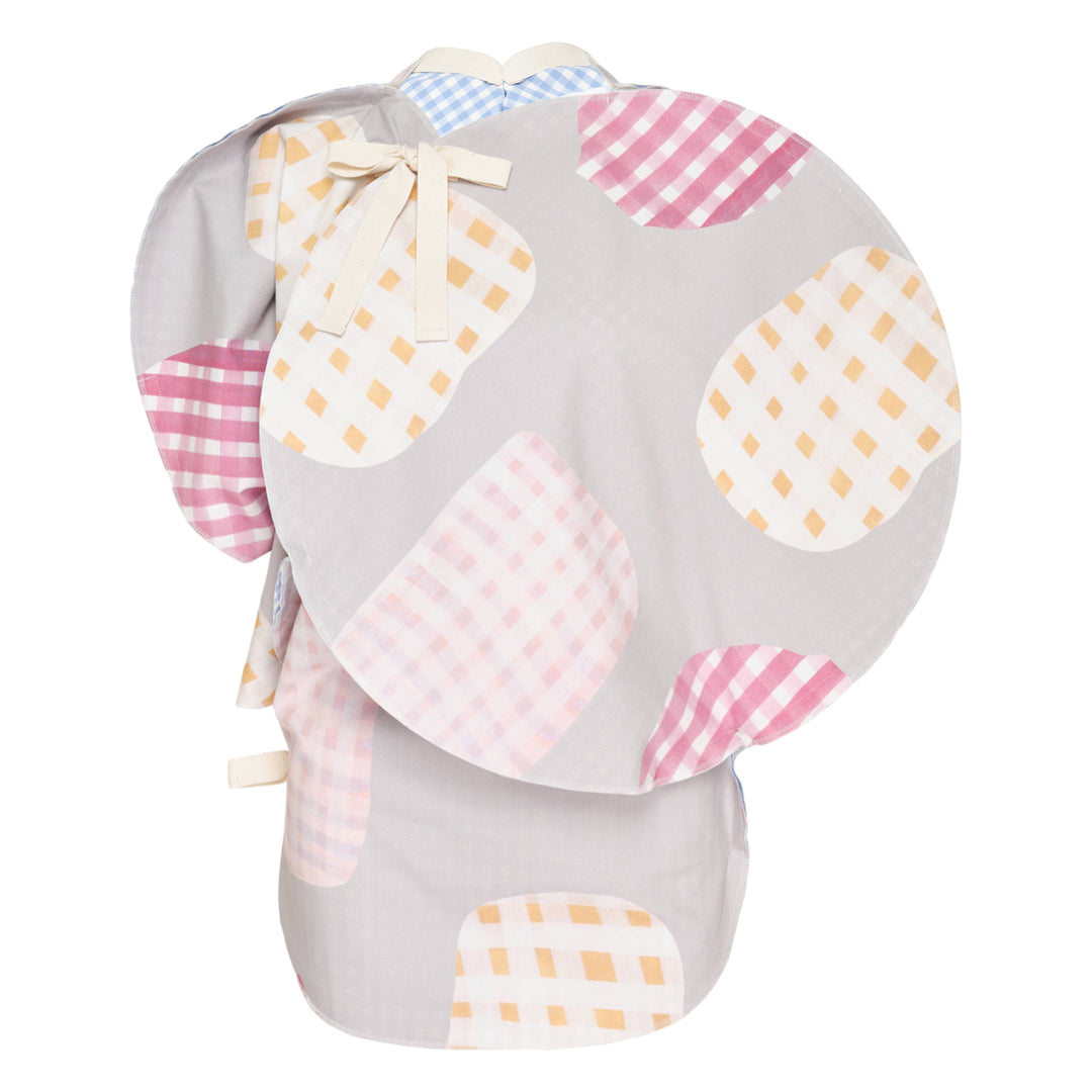 Puff Silhouette Patchwork Blouse