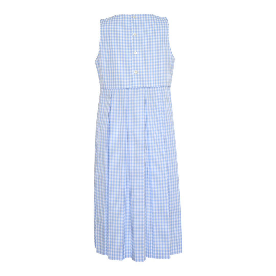 Sleeveless Gingham Midi Dress
