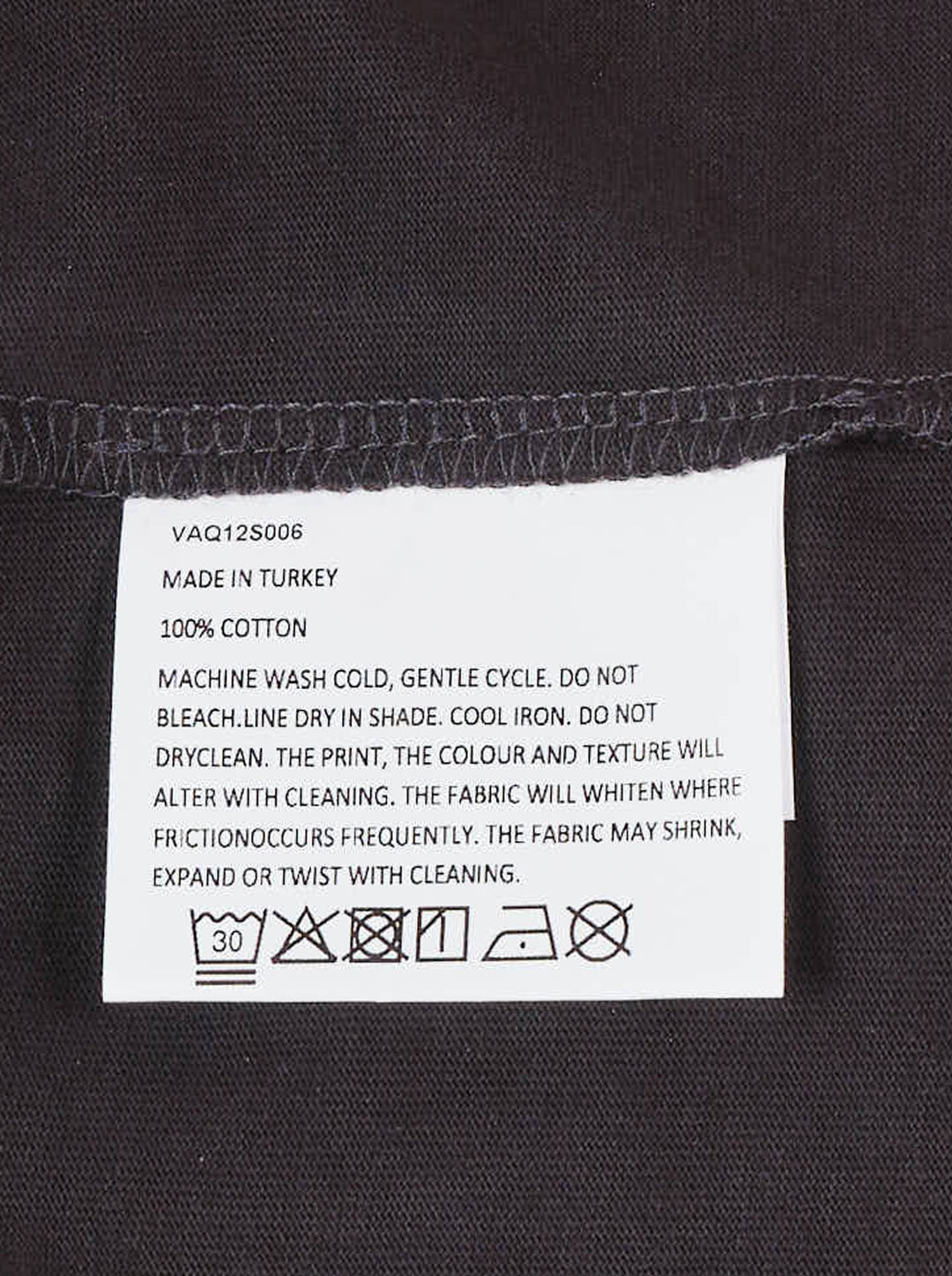 Vaquera women's charcoal long-sleeve knit top with corset-style bust seams, structured shoulders and an asymmetric diagonal zip across the chest - view 3