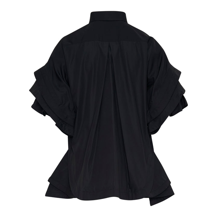Ruffled Flare Shirt Blouse