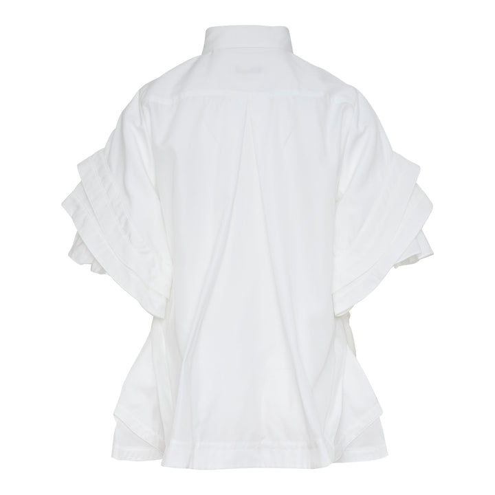 Ruffled Flare Shirt Blouse