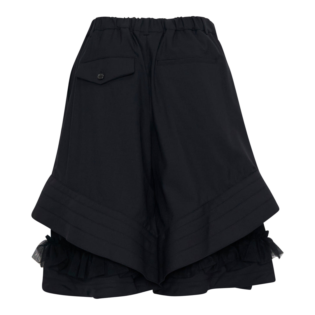 Gathered Waist Layered Shorts