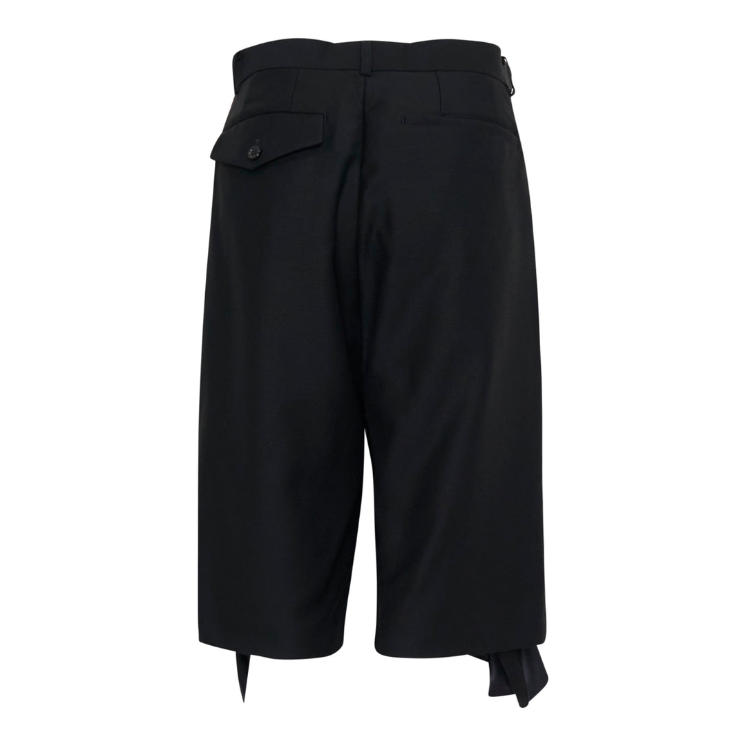 Straight-Cut Ruffle Trousers
