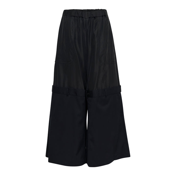 Drop Waist Wide-Leg Trousers