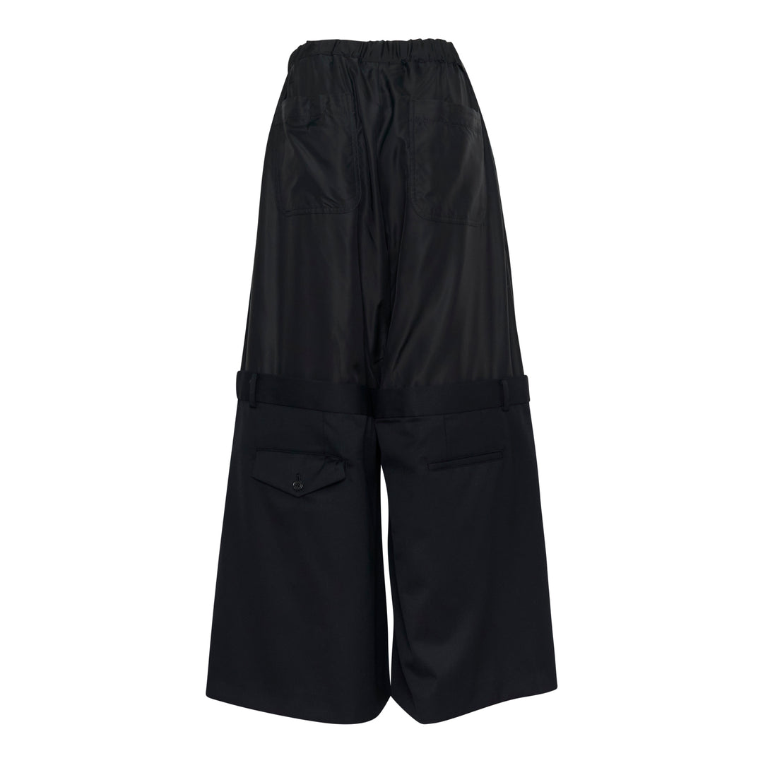 Drop Waist Wide-Leg Trousers