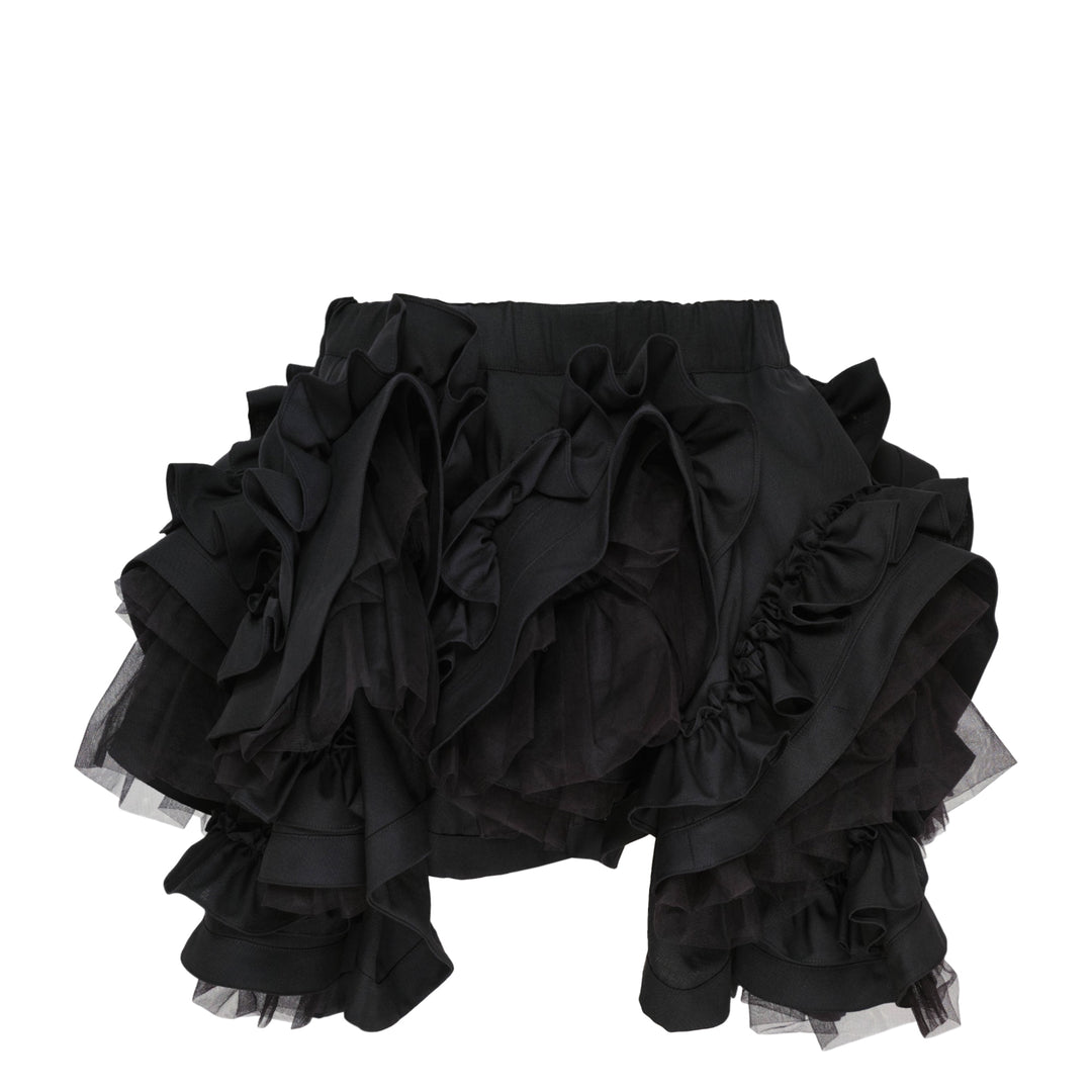 Voluminous Layered Ruffle Skirt