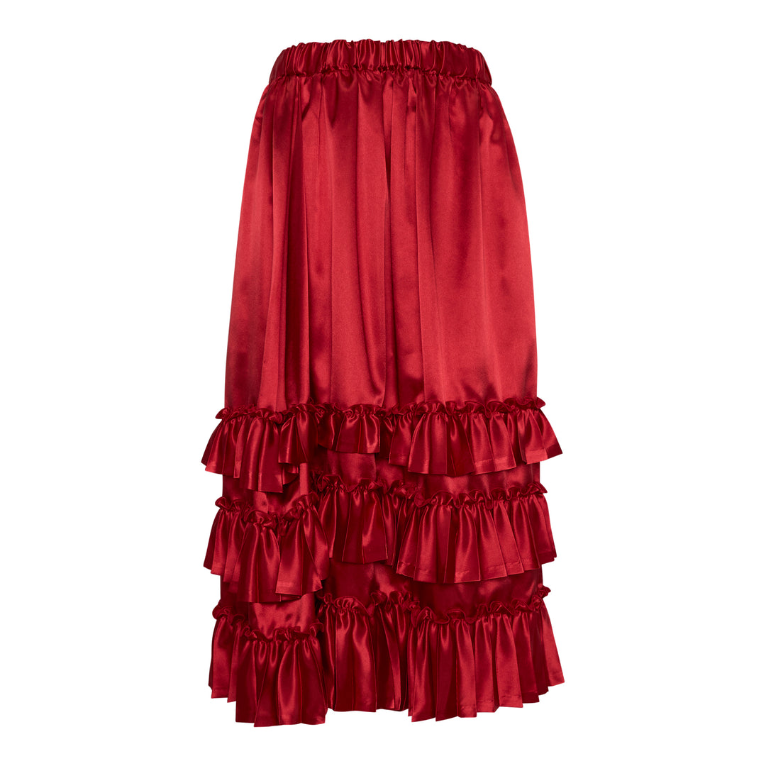 Elasticated Waistband Midi Skirt
