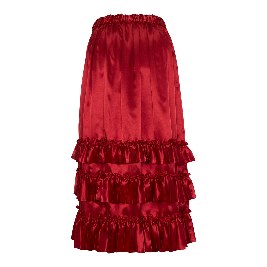 Elasticated Waistband Midi Skirt