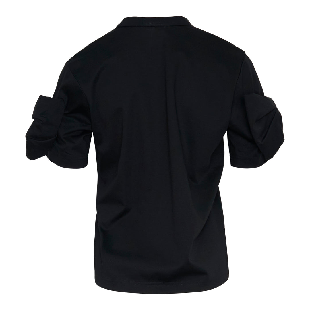 Cotton Tee With Bow Detail