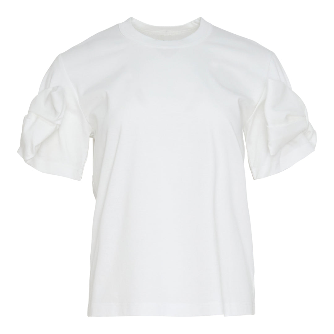 Cotton Tee With Bow Detail