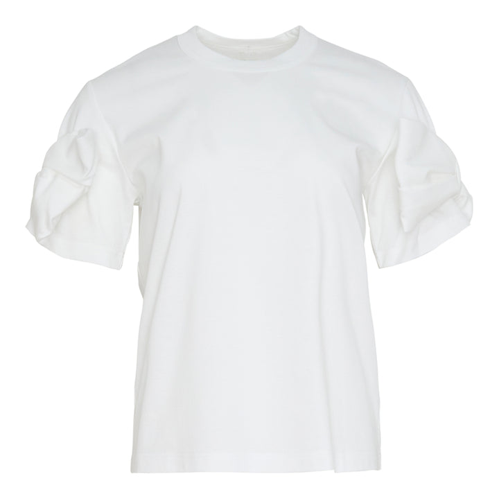 Cotton Tee With Bow Detail