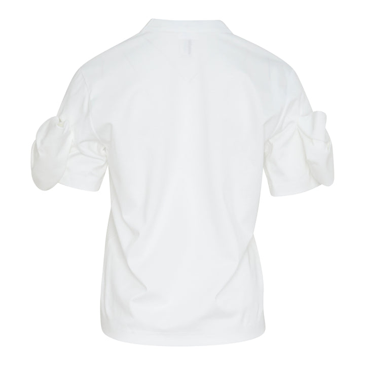 Cotton Tee With Bow Detail