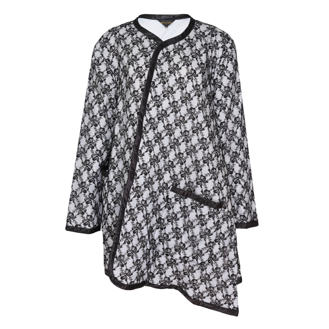 Asymmetrical Lace Pocket Coat