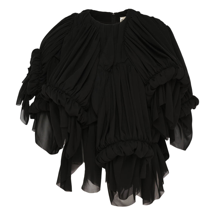 Voluminous Ruched Blouse