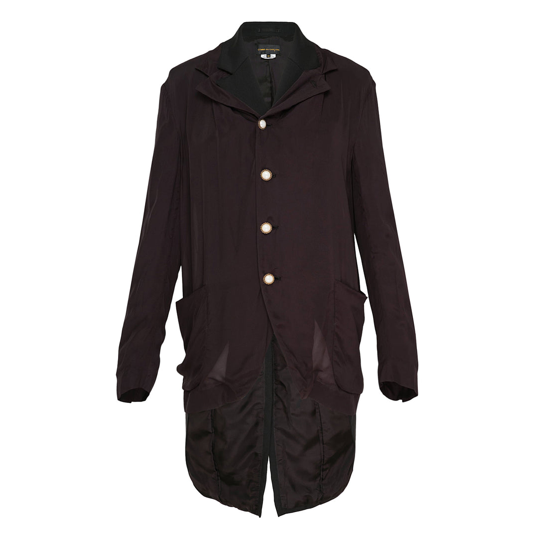 Tailored Longline Pointed Hem Jacket