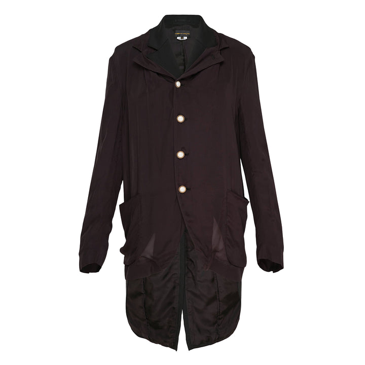 Tailored Longline Pointed Hem Jacket