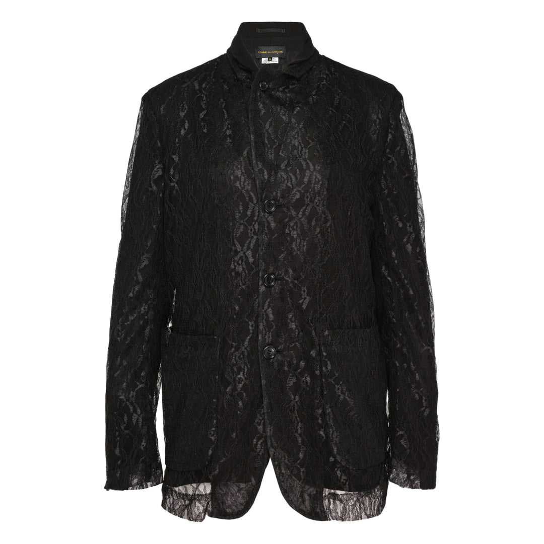 Black Lace Tailored Blazer