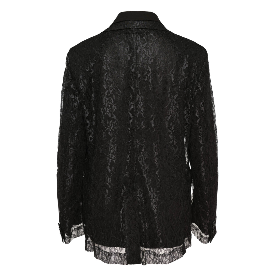 Black Lace Tailored Blazer