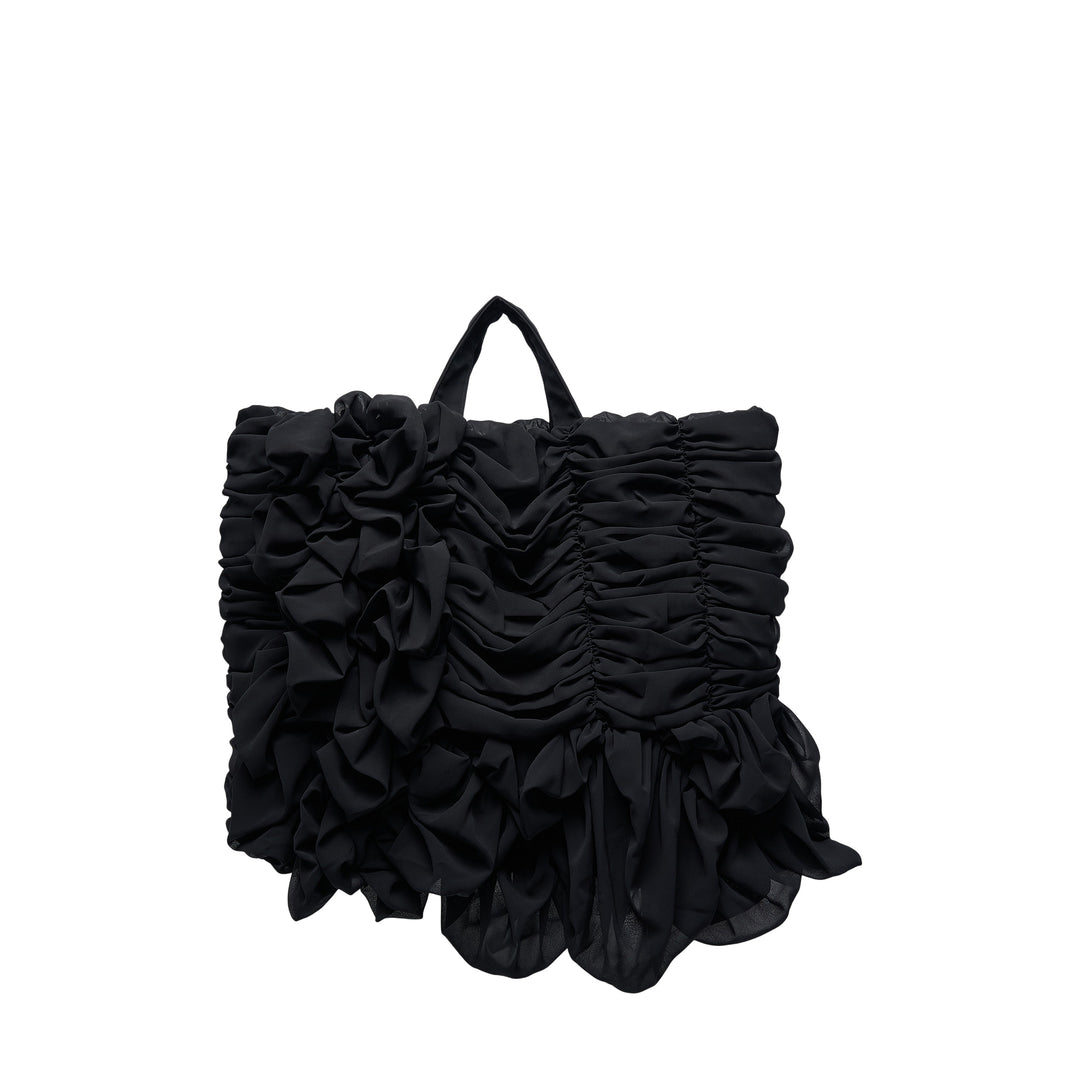 Ruched Cascading Tote Bag