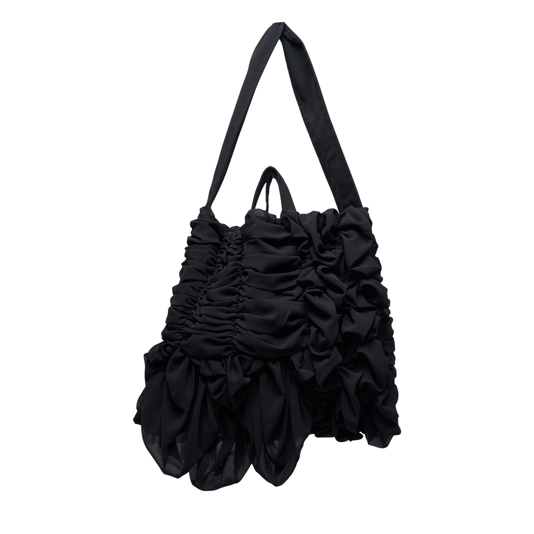 Ruched Cascading Tote Bag