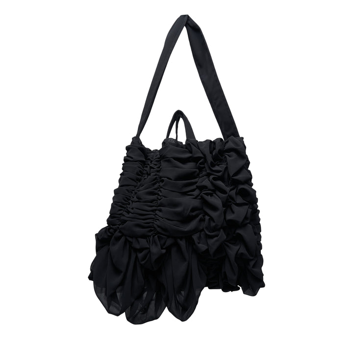 Ruched Cascading Tote Bag