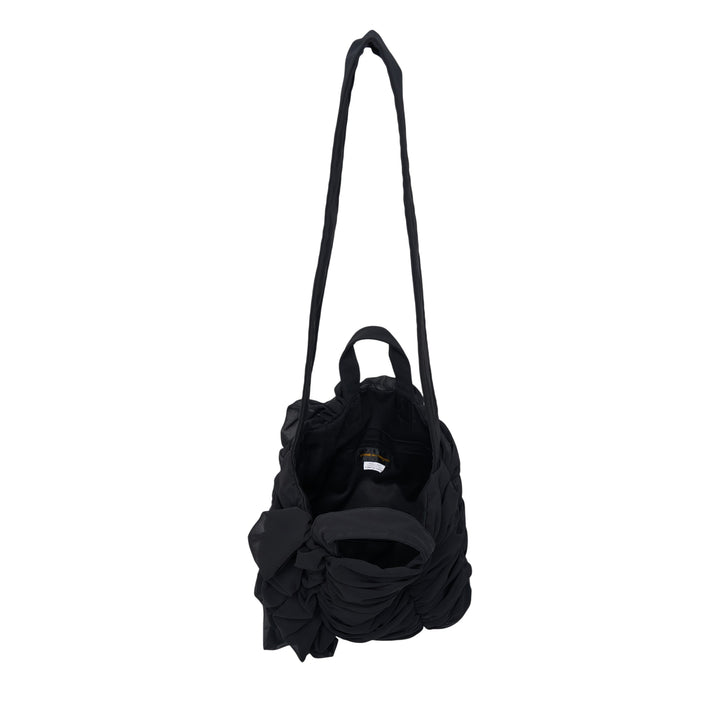 Ruched Ruffle Tote Bag