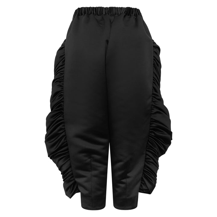 Rounded Silhouette Ruched Pants