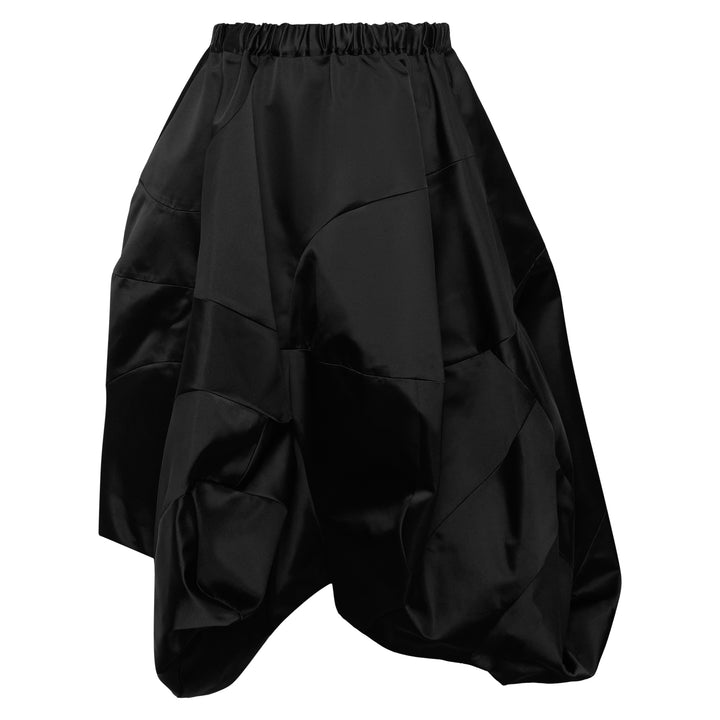 Voluminous Satin Bubble Skirt
