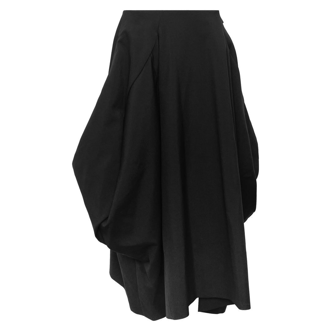 Structured Voluminous Pleated Skirt