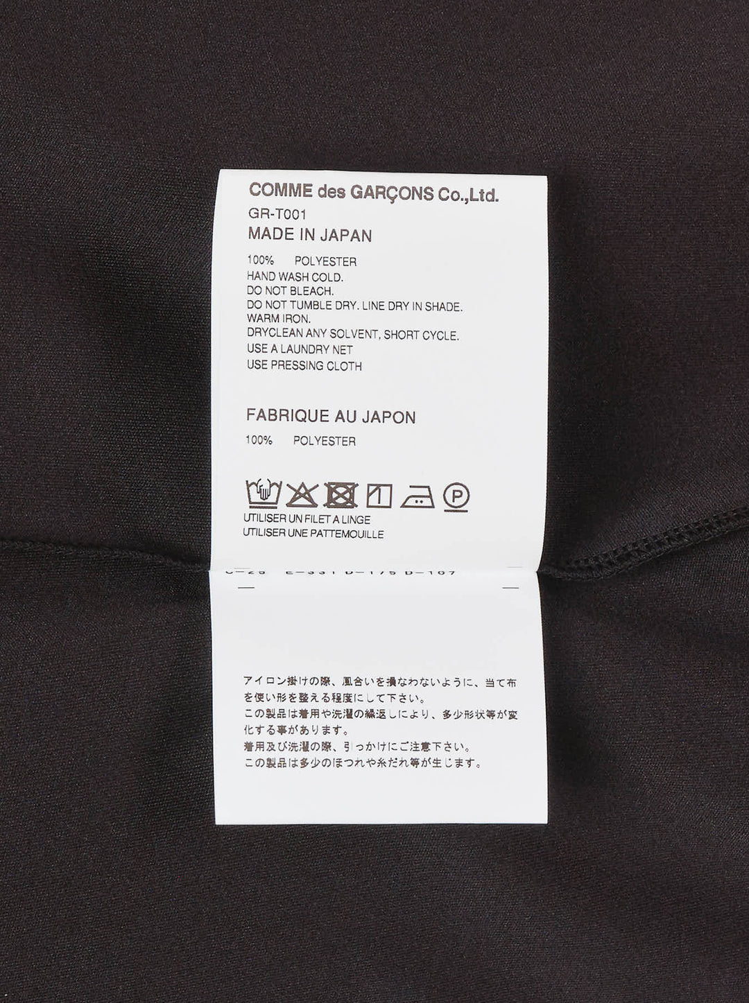 Comme des Garçons black sheer pleated dress with gathered tie neck and layered asymmetric hem, shown from the front - view 3